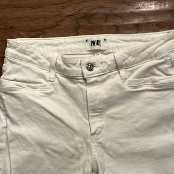 PAIGE Hoxton Ankle Jeans in White Size 28 - Picture 3 of 6
